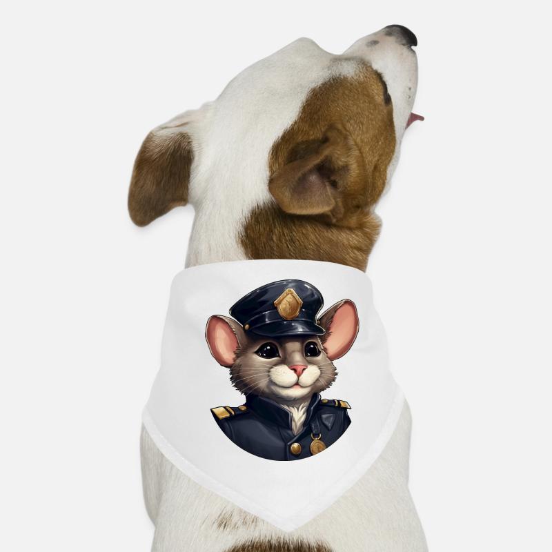 Souris Policier Bandana pour chien