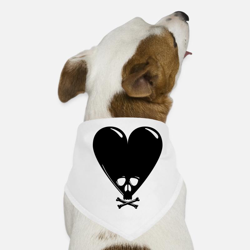Black Valentine Dog Bandana