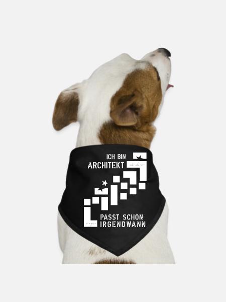 Architect - Dog Bandana - black - Front