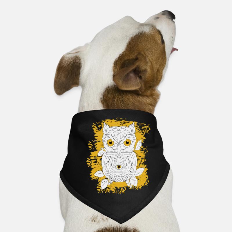 GOLDENE EULE LINEAR Hunde-Bandana