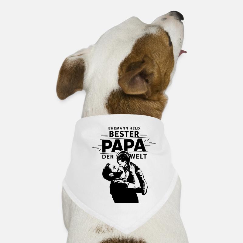 Ehemann Held bester Papa der Welt Hunde-Bandana