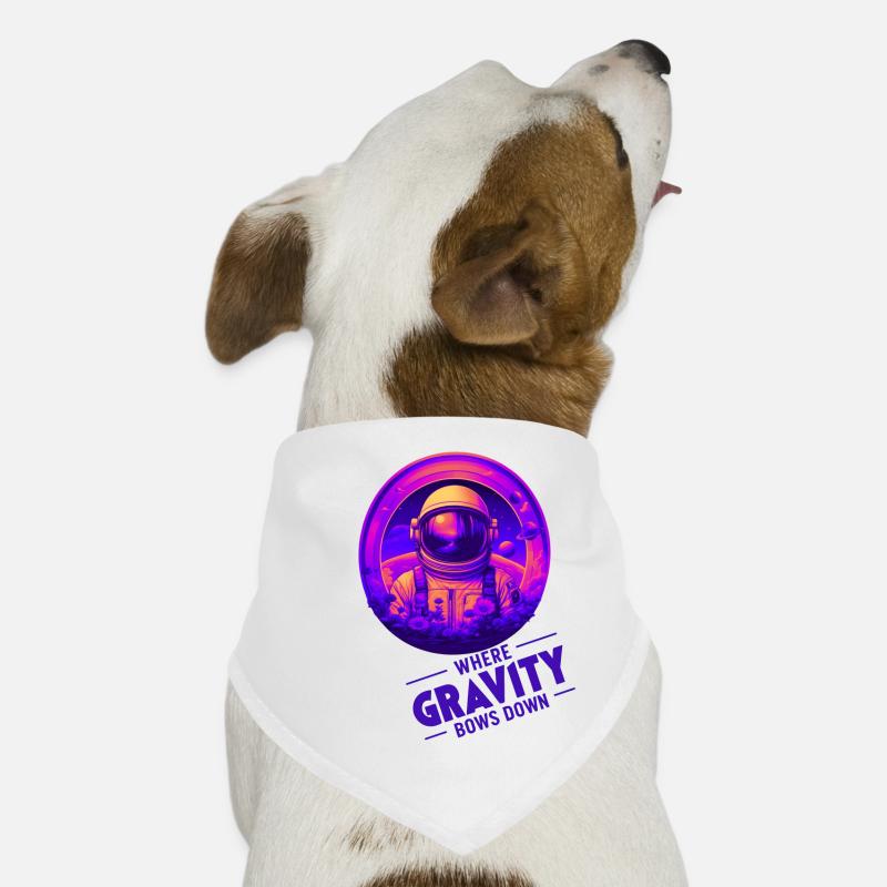 Là où la gravité s’incline Design Bandana pour chien