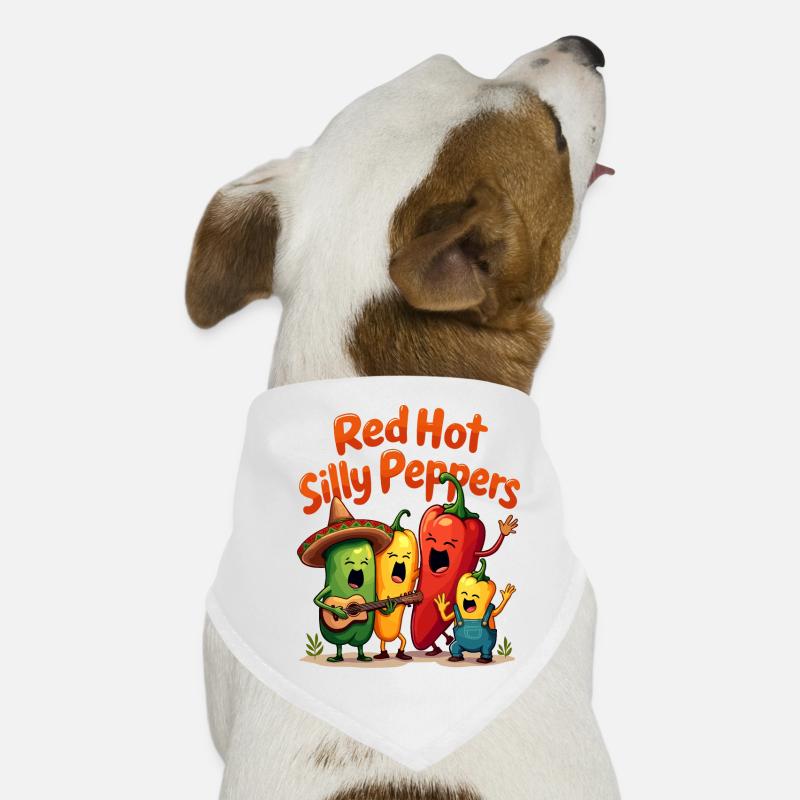 Red Hot Silly Peppers Dog Bandana