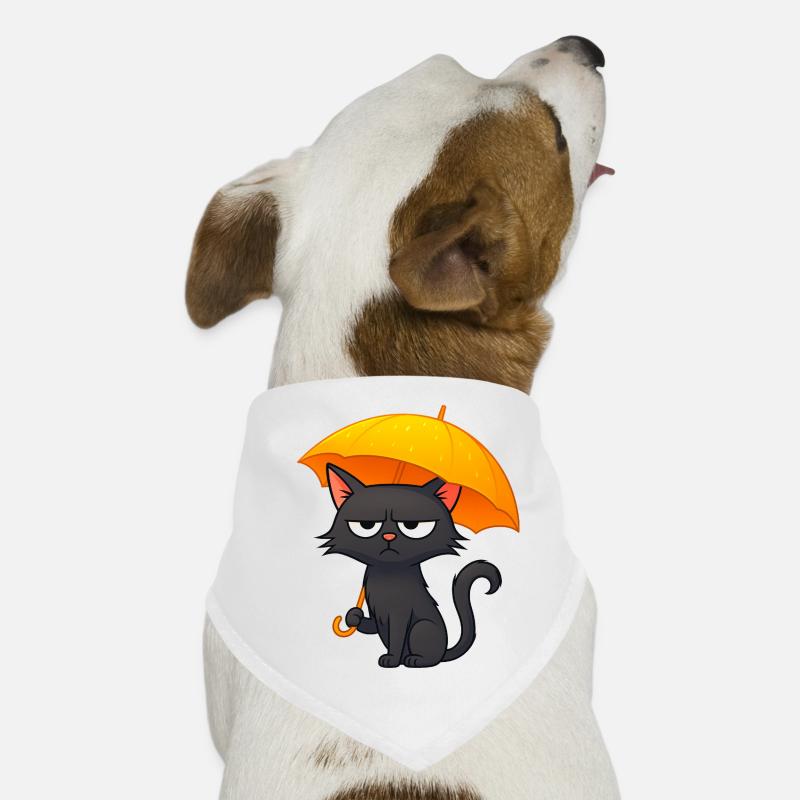 Humorvolle Grumpy Regentage Desaster mit Katze Hunde-Bandana