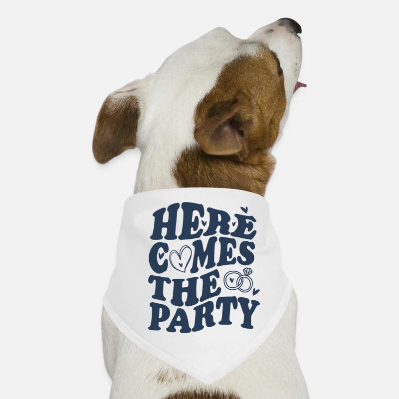 Here Comes the Party – Mariage Bandana pour chien