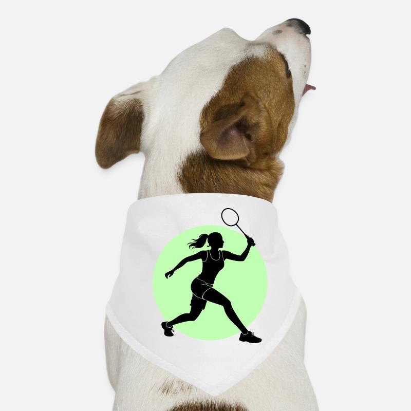 Badminton Spielerin Vorhand Hunde-Bandana