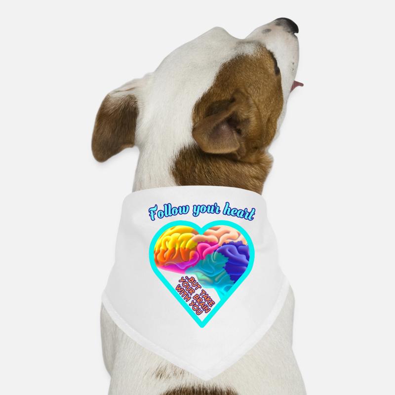 Brain & Heart Dog Bandana