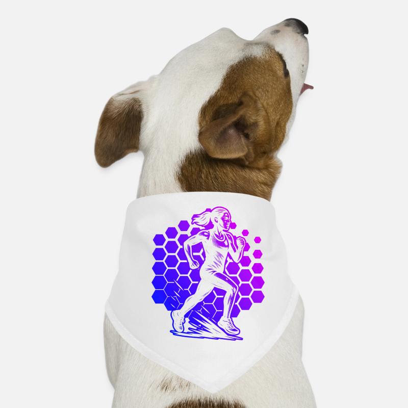 Modern Running Artwork Dog Bandana