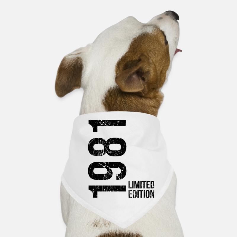 45 ans d’anniversaire millésime 1981 Bandana pour chien
