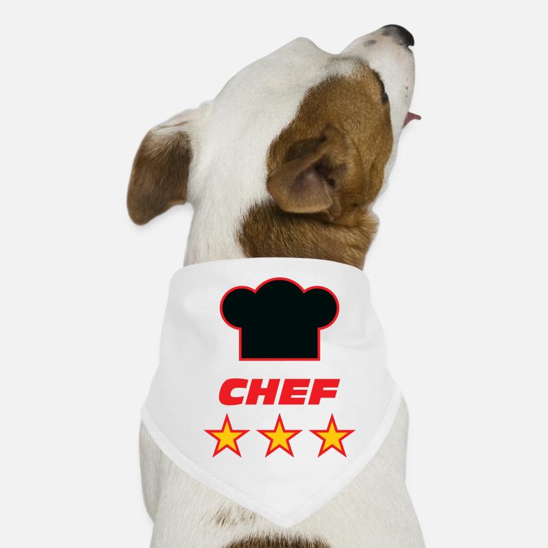Chef - Cuisine - Cuisinier Bandana pour chien