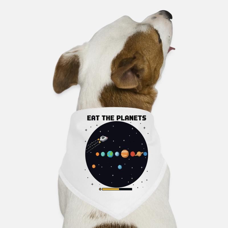 Eat the Planets: Kosmische Snackparade Hunde-Bandana