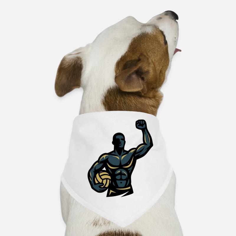 Beach Volleyball Player Muscles Athlete Team Dog Bandana