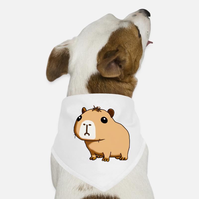 capybara - Hunde-Bandana - Weiß