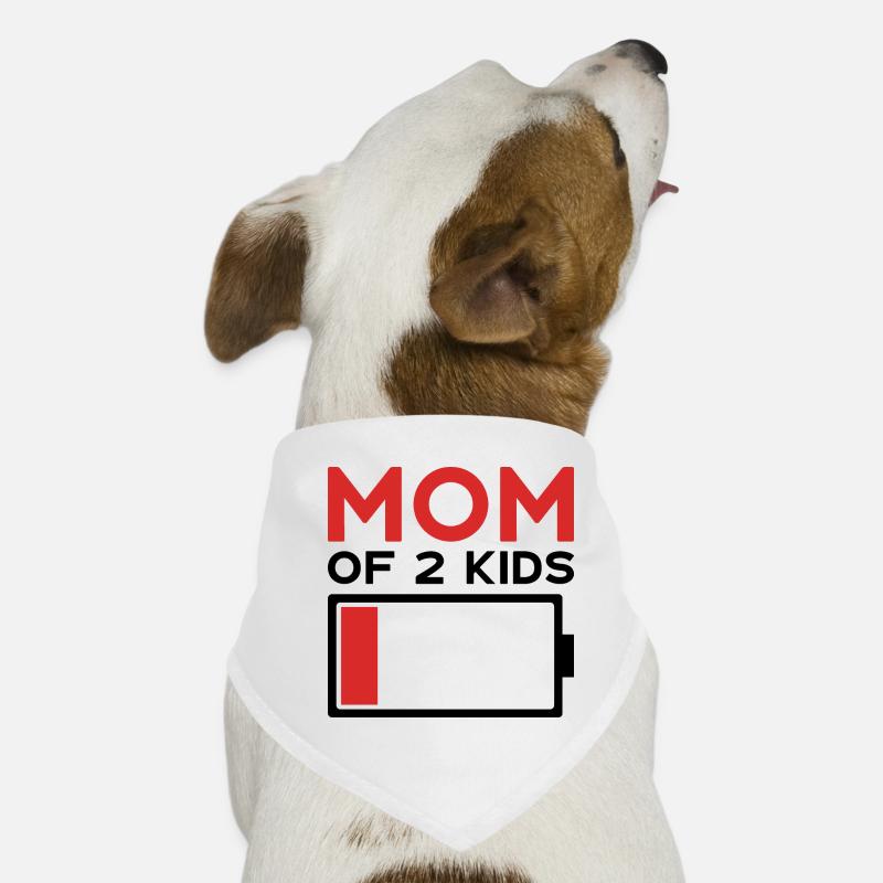 MAMAN DE 2 ENFANTS Bandana pour chien