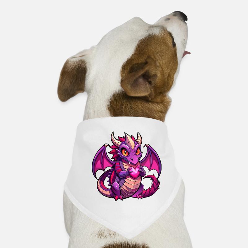 Farbenfroher Drache Hunde-Bandana