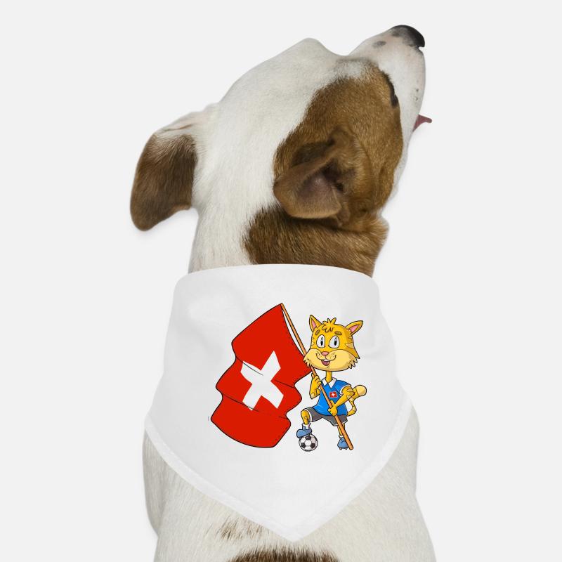 Chat fan suisse Bandana pour chien
