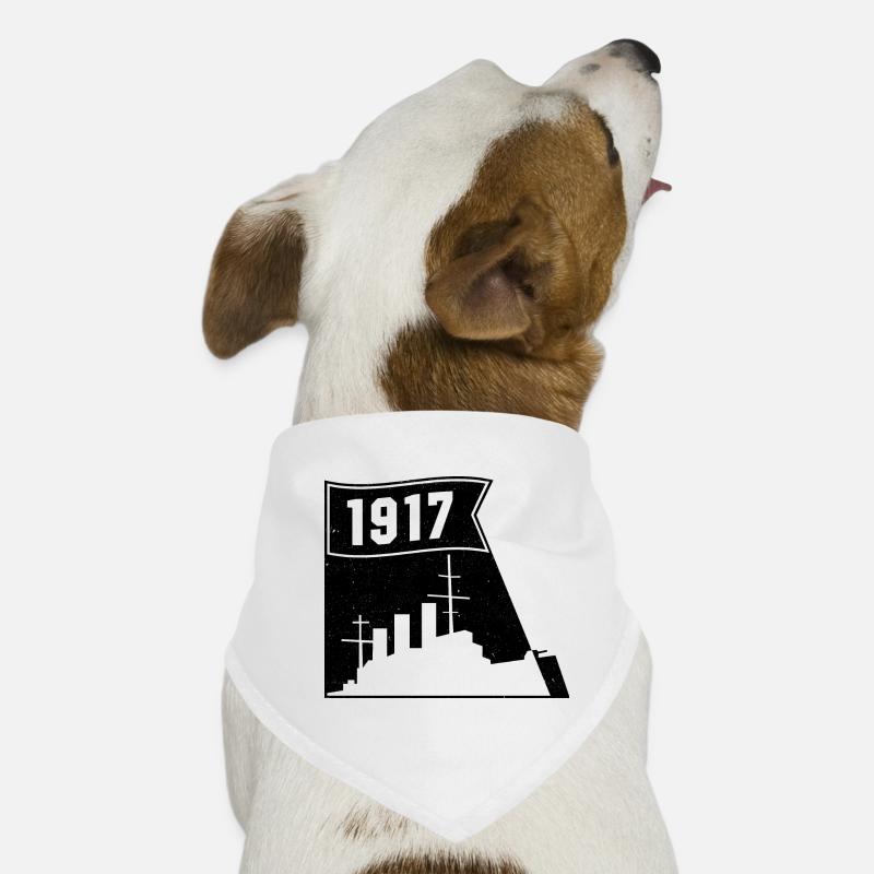 1917 Aurora Silhouette Geschenk Lenin UdSSR Hunde-Bandana