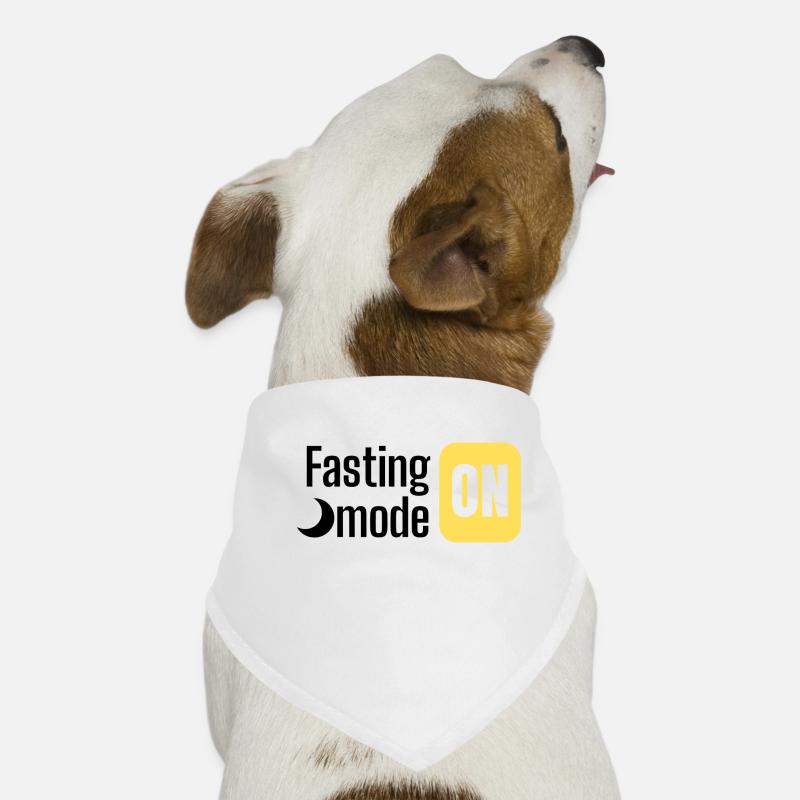 Fastenmodus AUF Textgestaltung - Hunde-Bandana - Weiß