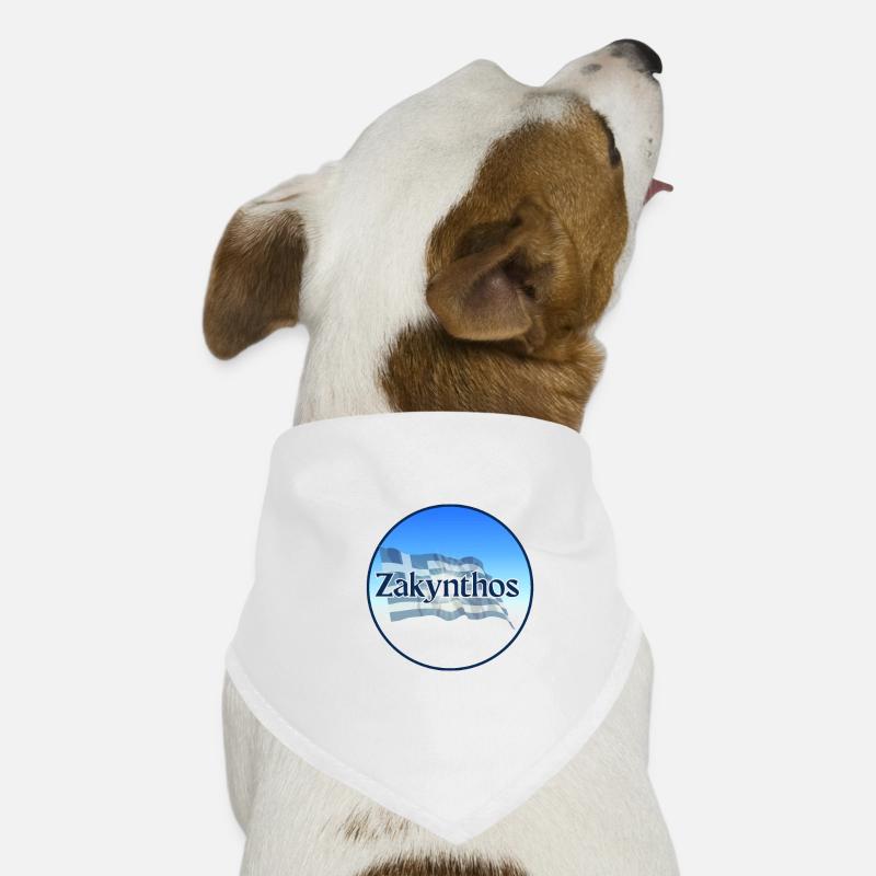 Zakynthos Greece Greek Flag Dog Bandana