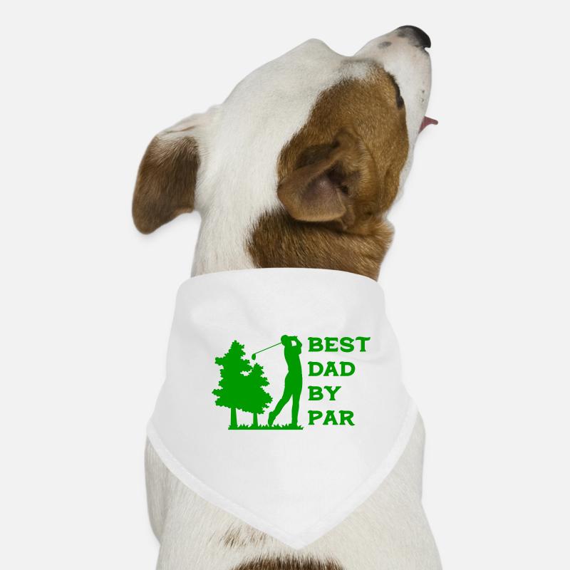 BESTER PAPA PAR GOLF GOLFER SPRUCH MOTIVE GESCHENK Hunde-Bandana