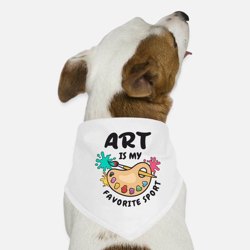 L’art est mon sport préféré Bandana pour chien