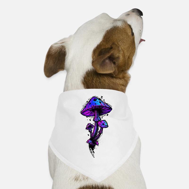 Psychedelic mushrooms Dog Bandana