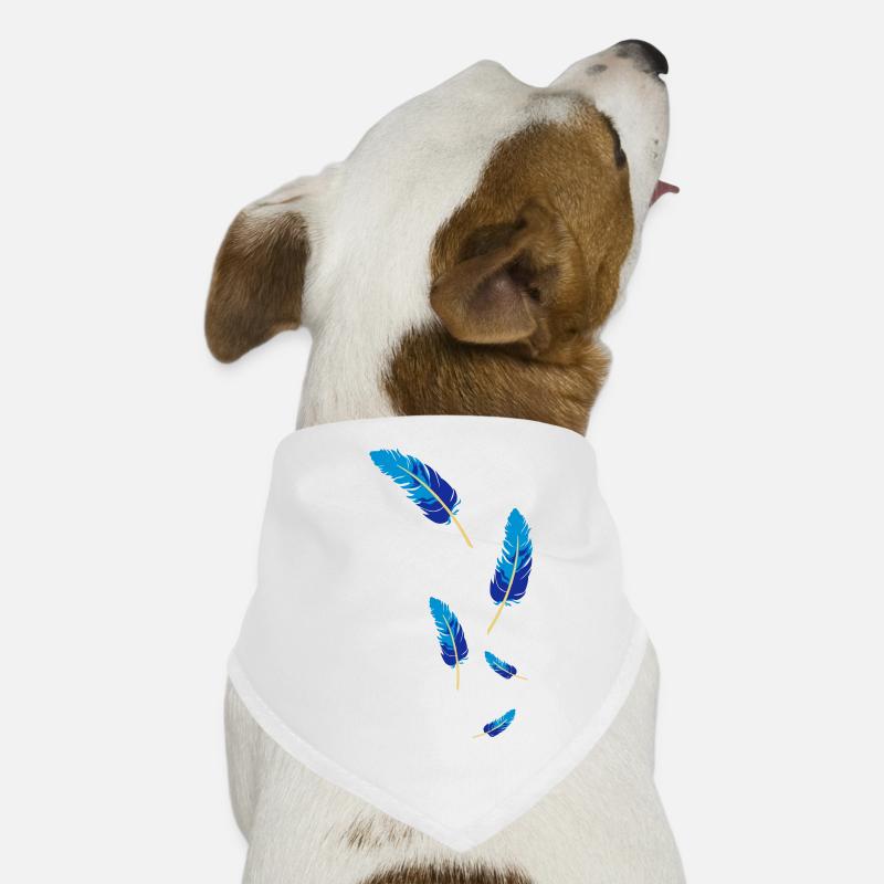 feather light fly airy fluffy Dog Bandana