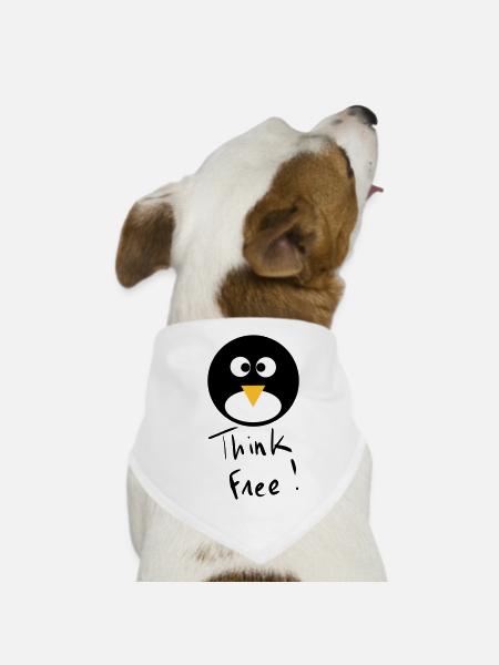 pingoo-002 - Dog Bandana - white - Front