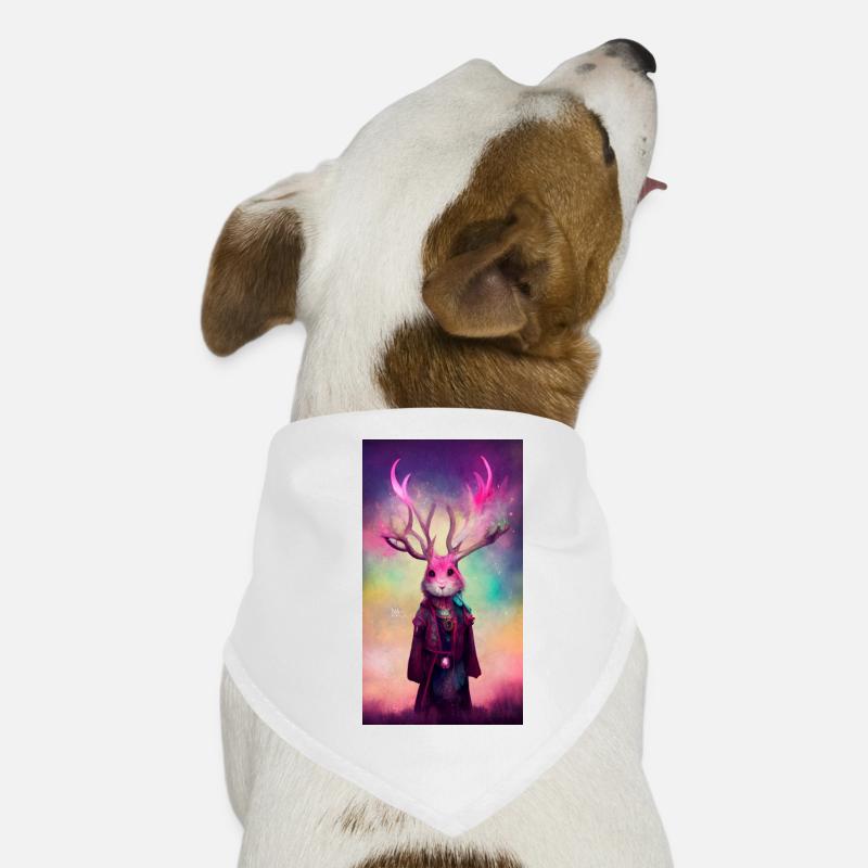 Le lapin-cerf mage Bandana pour chien