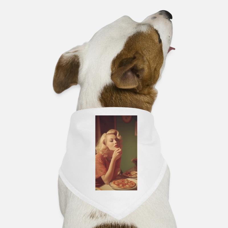 L’heure de la pizza Bandana pour chien