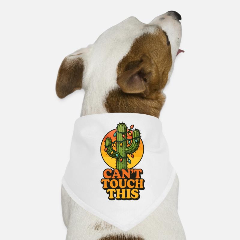 Cactus de Noël - Can’t touch this Bandana pour chien