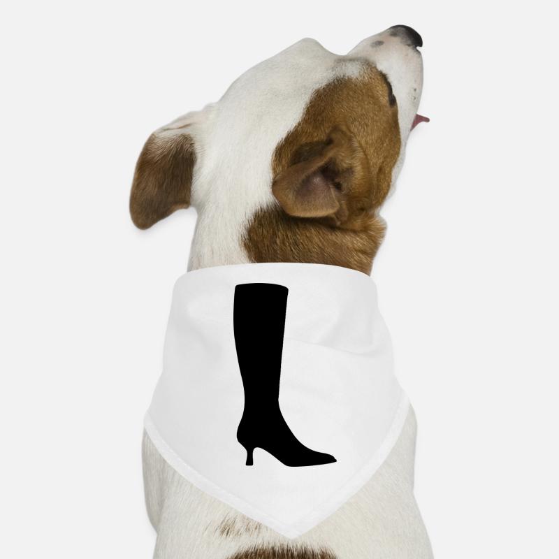 Silhouette botte noire Bandana pour chien