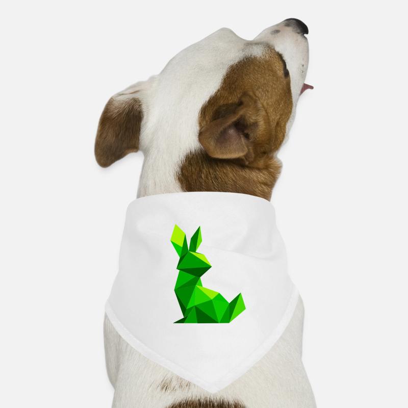 Lapin lowpoly  Bandana pour chien