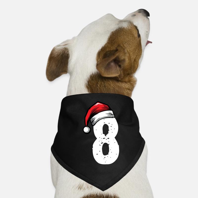 8 Numéro Noël Bandana pour chien