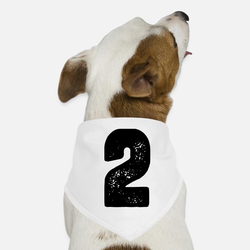 2 Zahl Trikot Hunde-Bandana