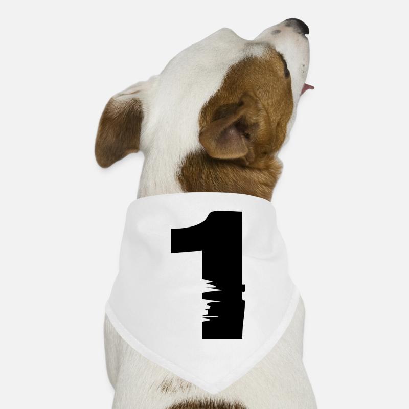1 Zahl Hunde-Bandana
