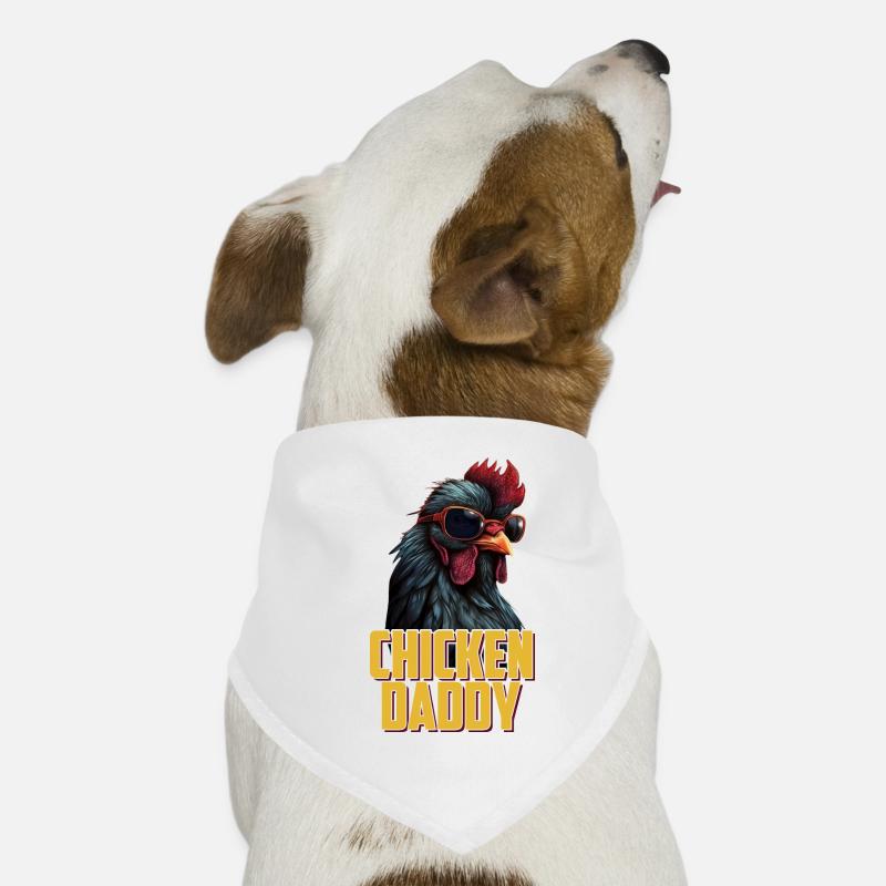 Chicken Daddy Chickens Father's Day Poultry Farmer Rooster Dog Bandana