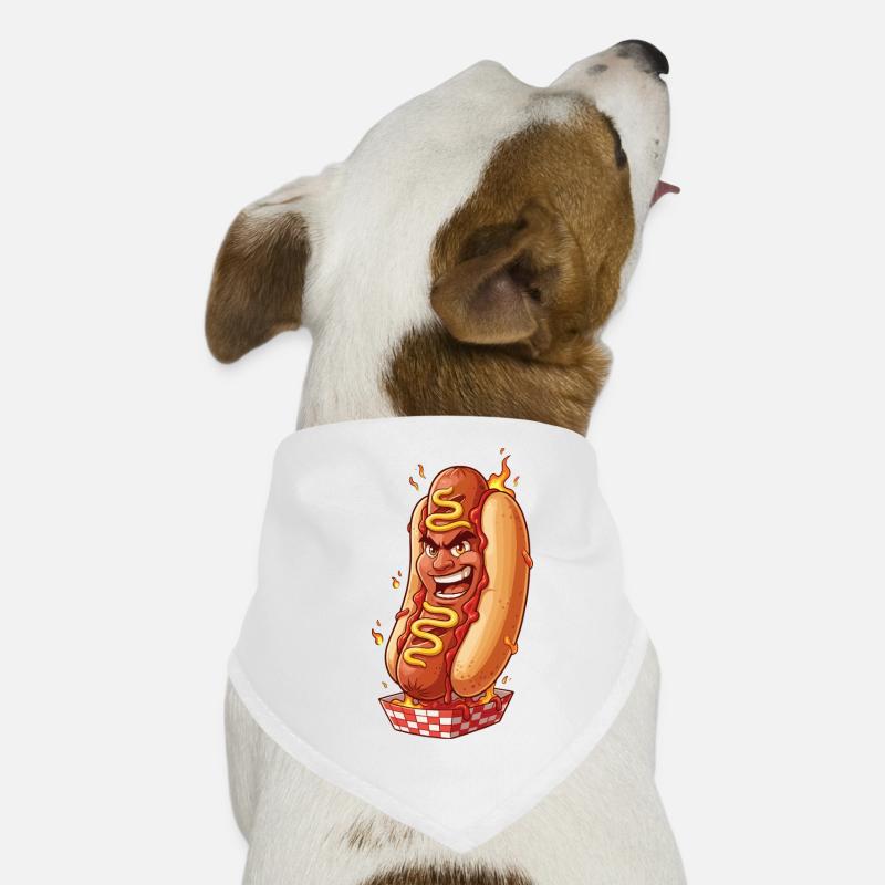 Fire Hot Dog Dog Bandana