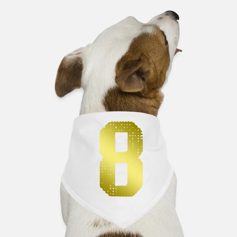8 Maillot numéro Bandana pour chien