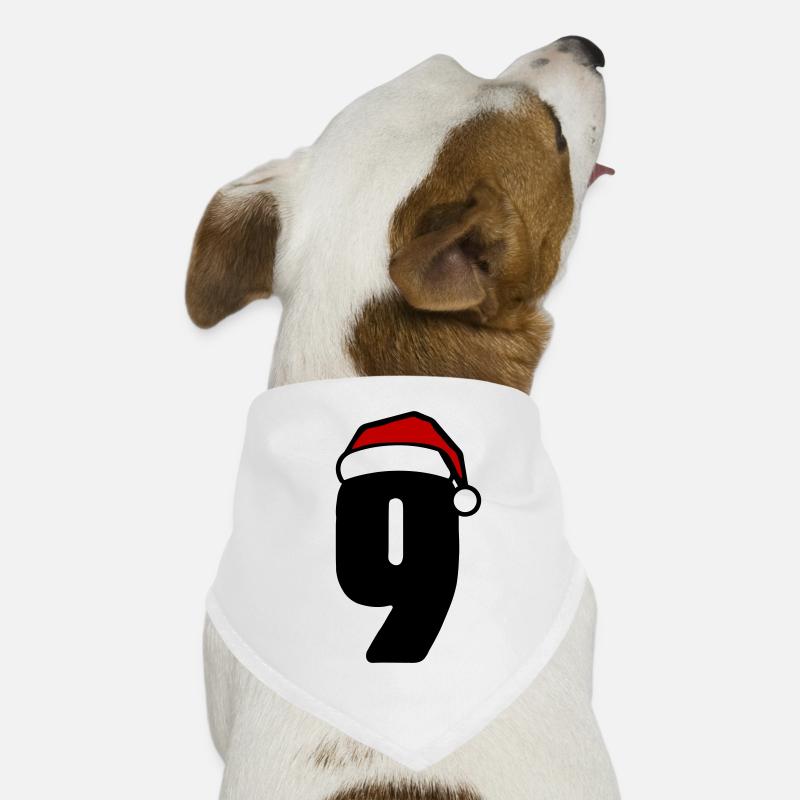 9 Number Christmas Dog Bandana