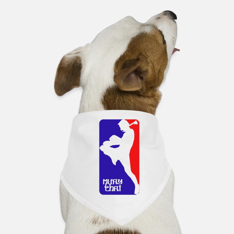 MUAY THAI - Hunde-Bandana - Weiß