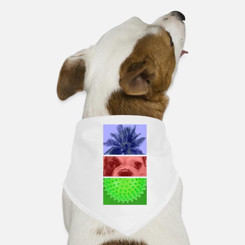 Triptych Palm Tree – Dog – Spikes Dog Bandana