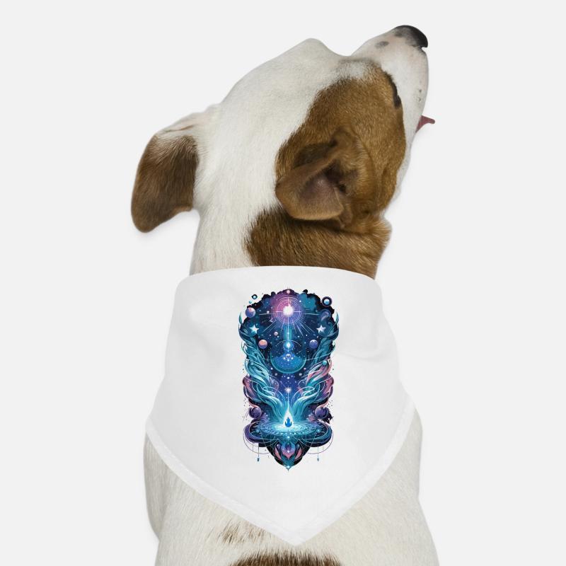Vision cosmique de l’Ayahuasca Bandana pour chien