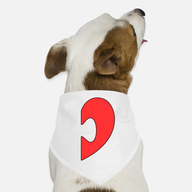 DuoCœur Puzzle - Bandana pour chien - blanc