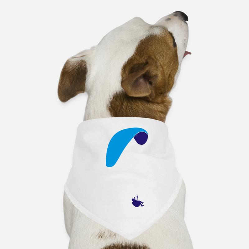 Paraglider - Hunde-Bandana - Weiß