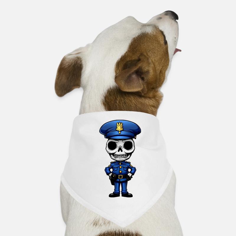 Polizei Skelett Hunde-Bandana