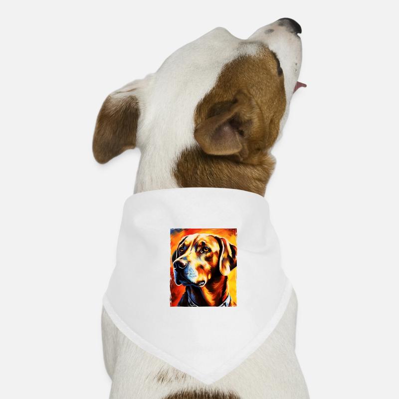 Labrador Hund Porträt Hunde-Bandana
