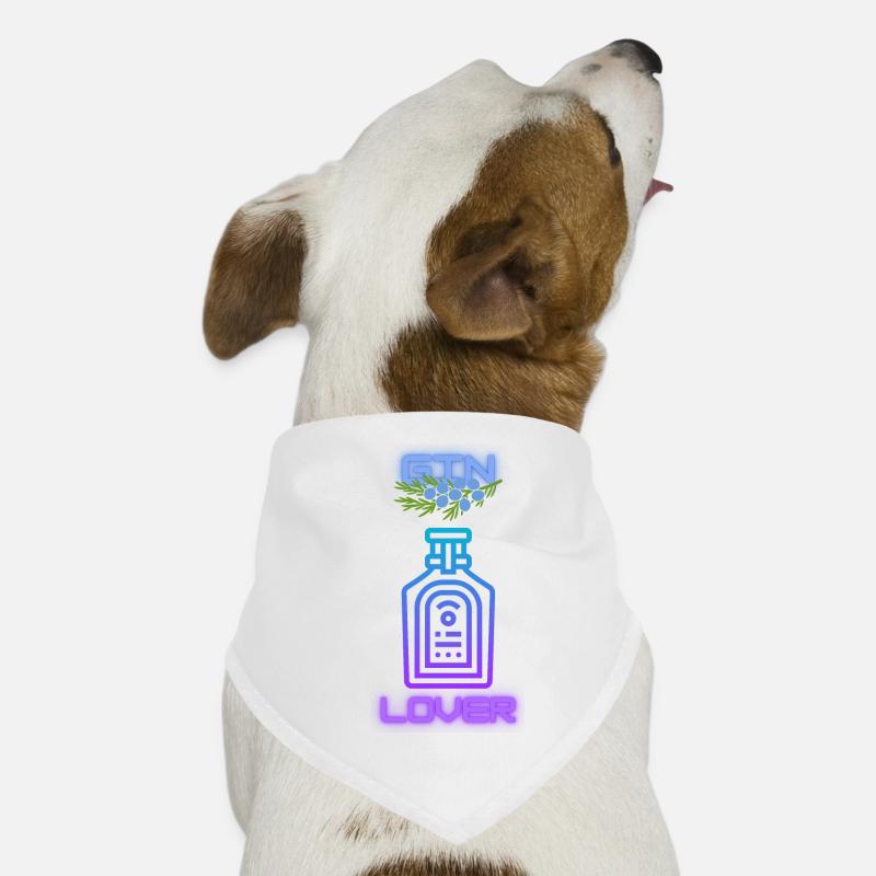 Gin Lover, Les Amants de Gin Bandana pour chien