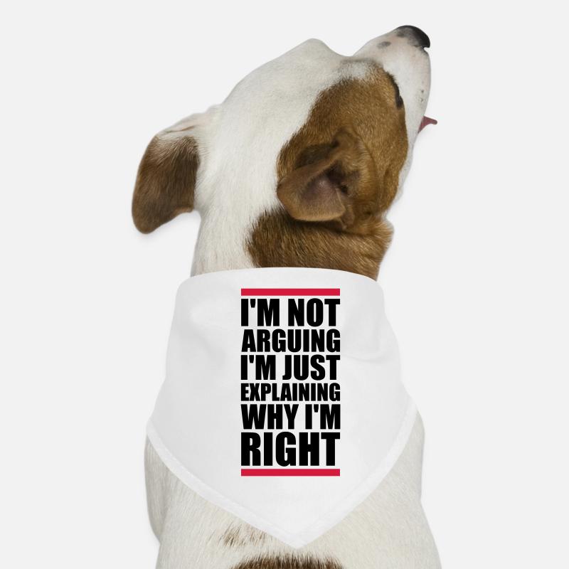 I m not arguing Dog Bandana