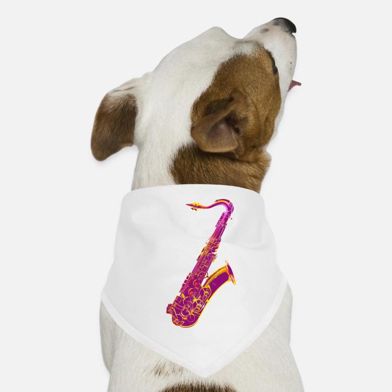 Saxophone Bandana pour chien